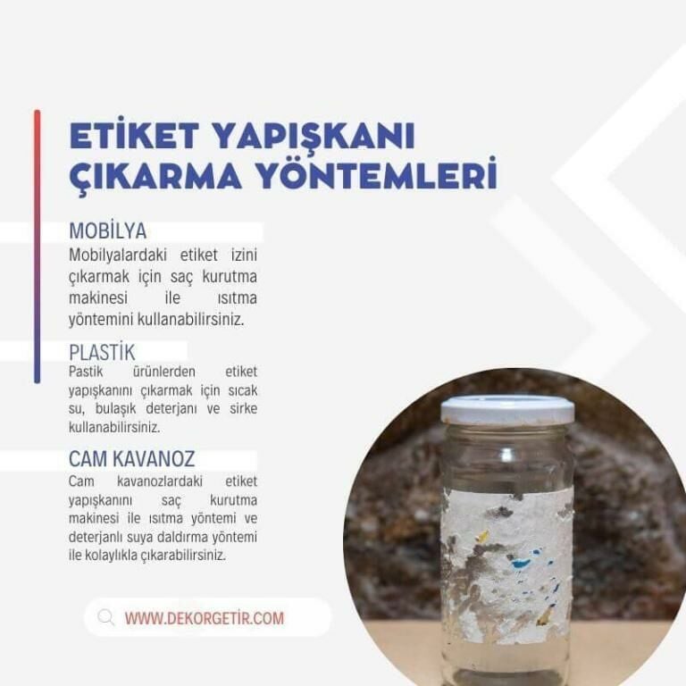 Cam tabaktan etiket nasıl çıkarılır