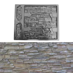 Esnek Desenli Plastik Beton Duvar Kalıbı - Bahçe & Peyzaj