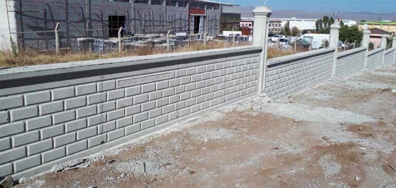 Şarkışla Hazır Kalıp Bahçe Duvarı Yapımı - Modeller ve Fiyatlar