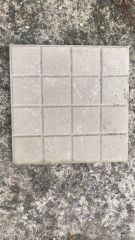 16LI Dama Karo Yer Taşı (30x30cm Kırmızı)