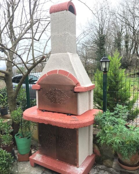 Bakır Kapaklı Hazır Bahçe Barbekü