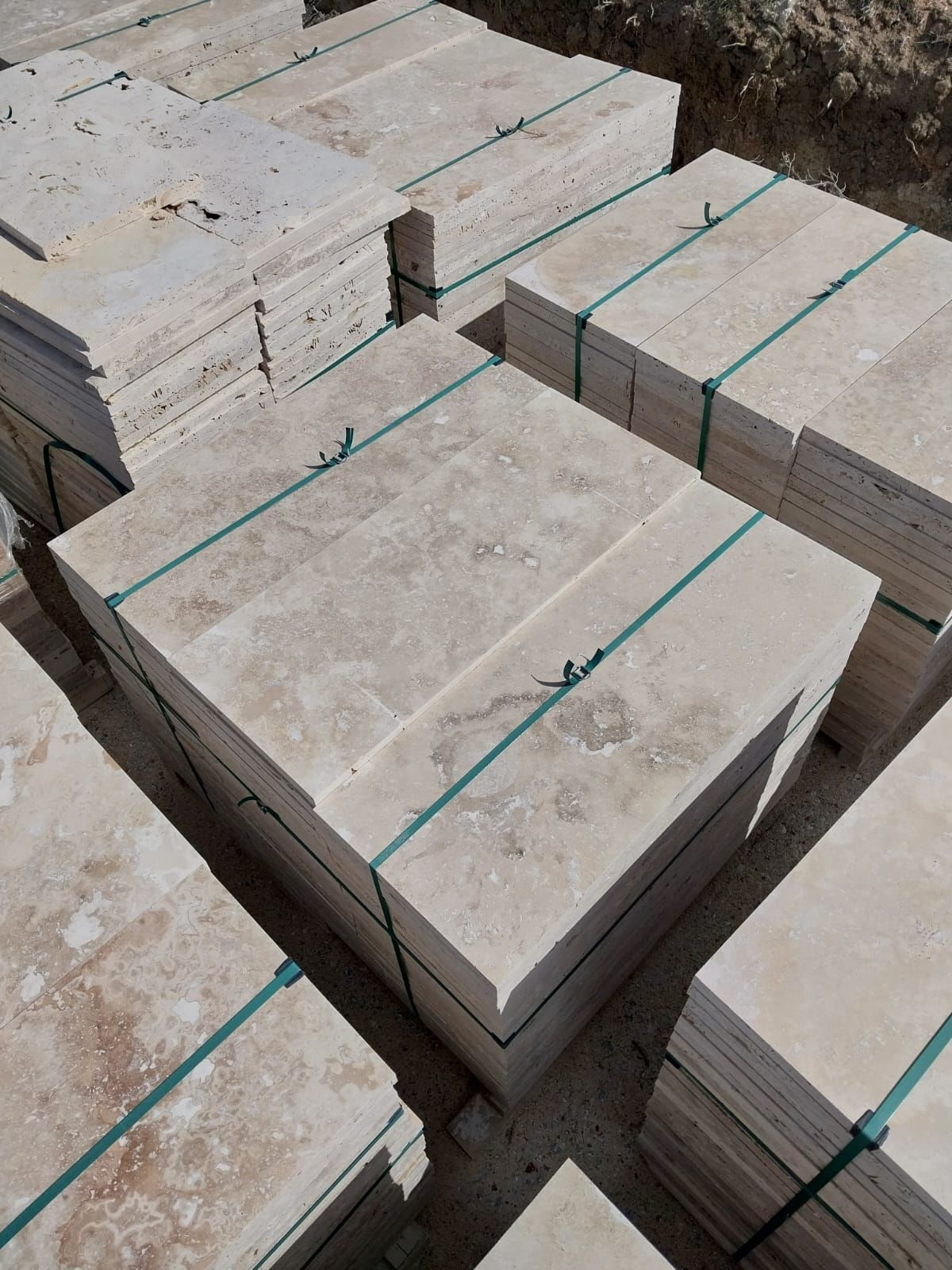 Light Traverten Zemin Kaplama 40x80x3