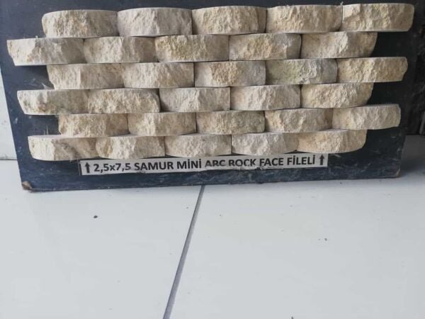 2,5x7,5 Samur mini arc rock face fileli patlatma taş