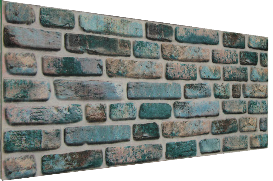 120'LİK BAROK TUĞLA PANELLER Yeşil