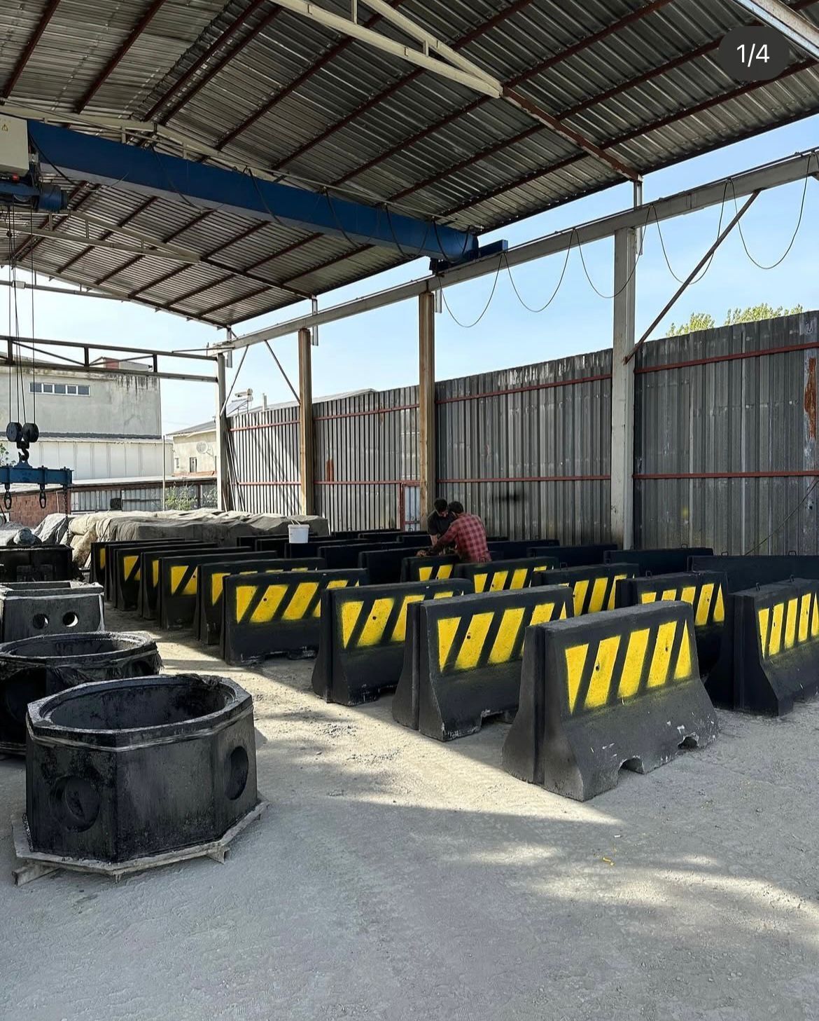 1.5x0.9x0.25 Beton Bariyer