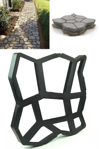 Esnek Desenli Plastik Beton Duvar Kalıbı - Bahçe & Peyzaj