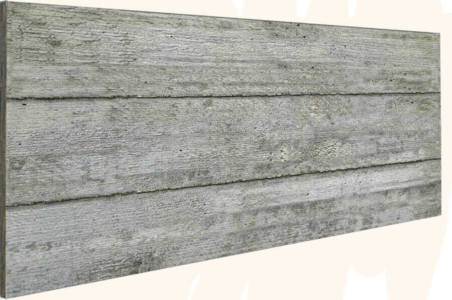 Beton Kalıp Desenli Strafor Duvar Paneli - Ahşap Görünümlü