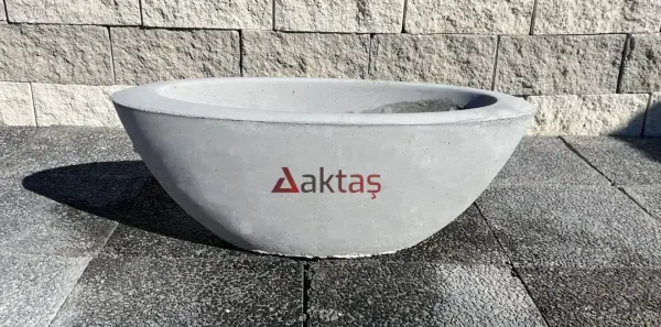 Aktaş Beton Küçük Kayık Saksı (80x30x30 cm)