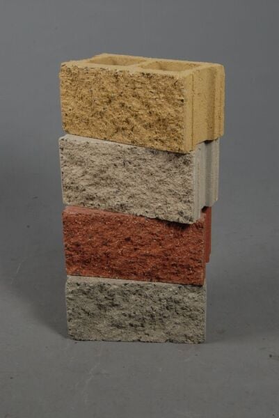 Kırmızı Tam Dolu Beton Briket