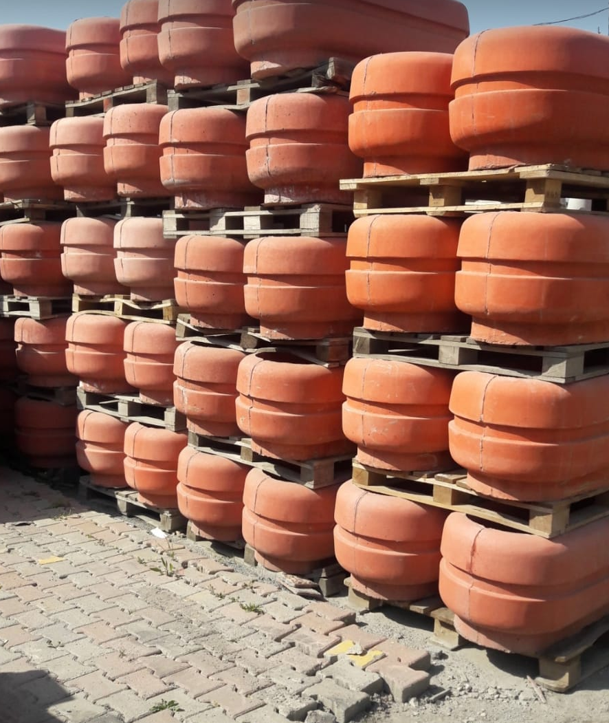 Sultangazi Beton Saksı | Oval Peyzaj Saksısı | Dış Mekan Dekorasyonu