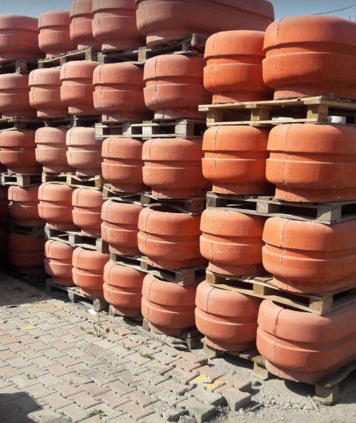 Sultangazi Beton Saksı | Oval Peyzaj Saksısı | Dış Mekan Dekorasyonu