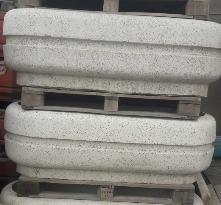 Bahçelievler Beton Saksı | Oval Modern Tasarım | Dış Mekan Peyzaj Saksısı