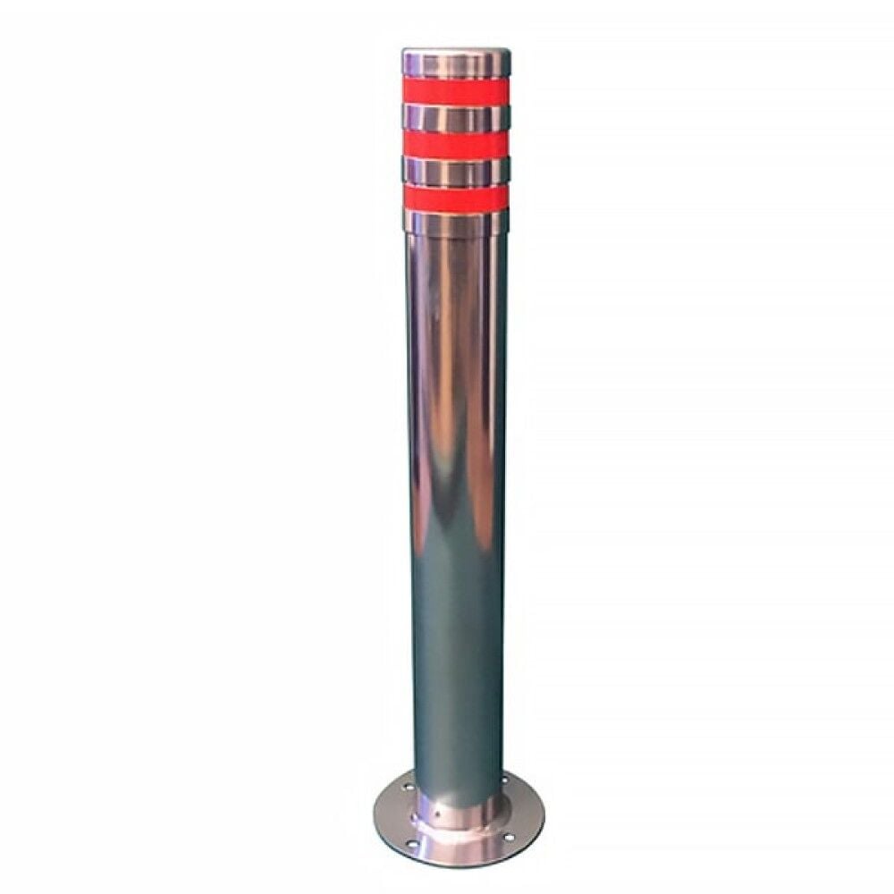 Parlak Sabit Demir Duba (Metal Delinatör) 75 cm - Paslanmaz Otopark Bariyeri