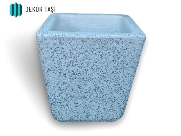 İzmir Beton Saksı | Mozaik Kaplama | Dikdörtgen Peyzaj Saksısı