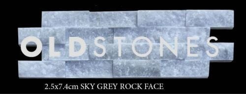 2,5x7,4 CM Patlatma Taş Sky Grey Rock Face