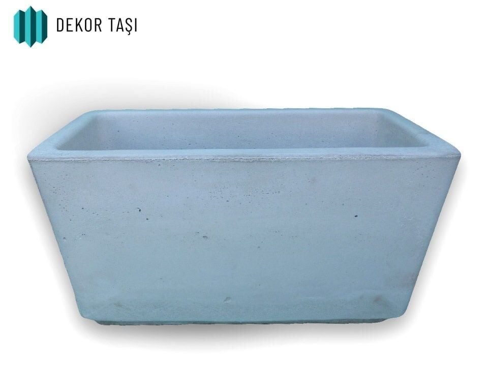 Kayseri Modeli Beton Saksı - Modern Kare Tasarım