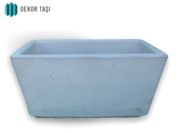 Kayseri Modeli Beton Saksı - Modern Kare Tasarım