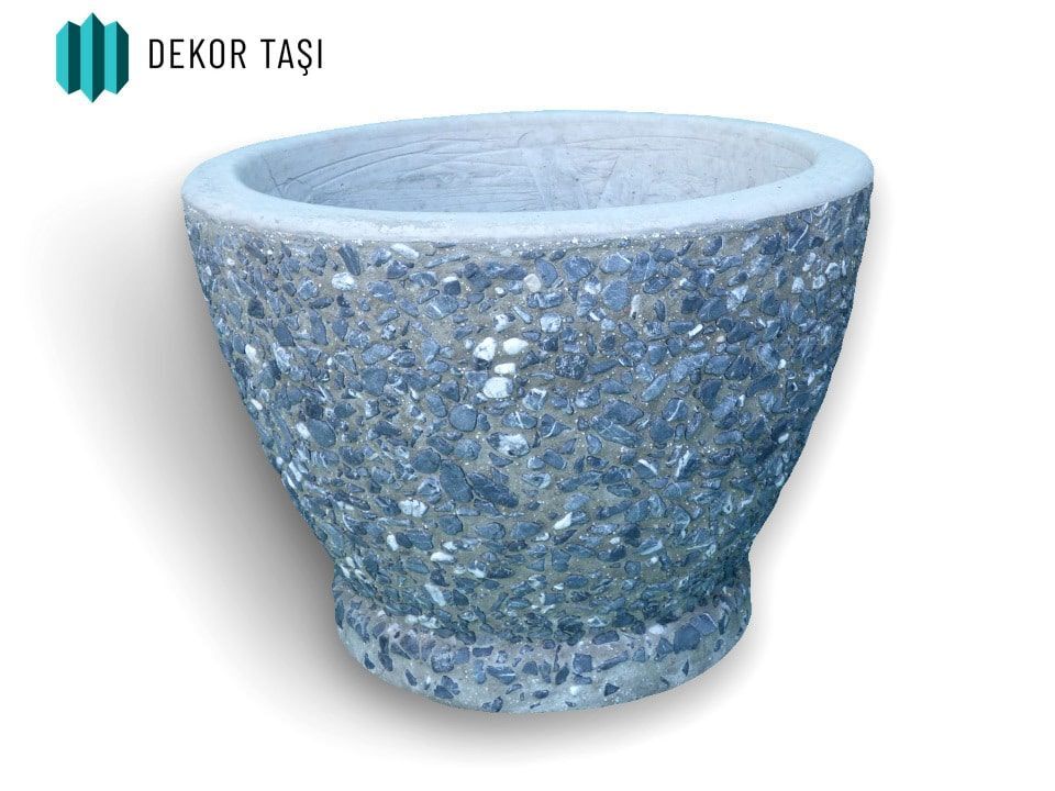 Samsun Beton Saksı | Mozaik Kaplama | Bahçe ve Peyzaj Saksısı