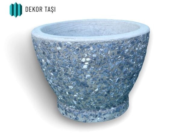 Samsun Beton Saksı | Mozaik Kaplama | Bahçe ve Peyzaj Saksısı