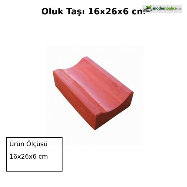 Oluk Taşı 16x26x6 cm