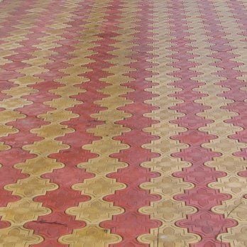 ZAMBAK Parke Taşı 2.5 cm (Kırmızı-Sarı Kombinasyon)