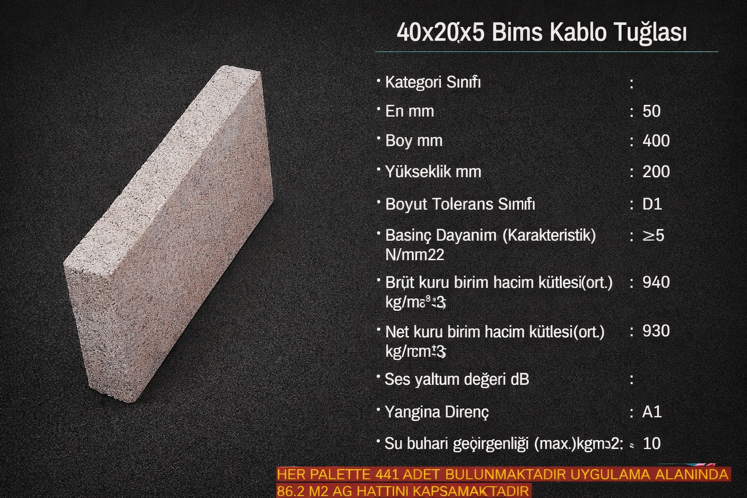 Bims Kablo Tuğlası Fiyatları