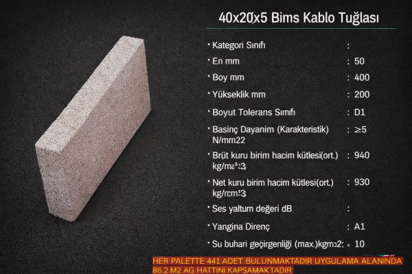 Bims Kablo Tuğlası Fiyatları