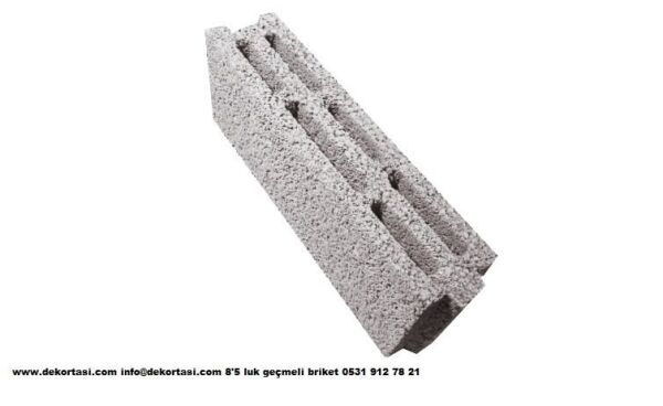 TBL 8,5 G 8,5x39x18,5 İki Sıra Boşluklu 6 Gözlü Blok