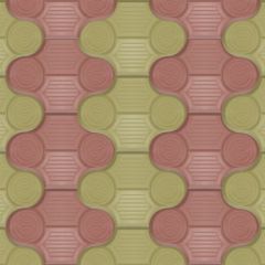 BAROK 2 Parke Taşı Yatay Desen 4.5 cm (Pembe-Yeşil Kombinasyon)