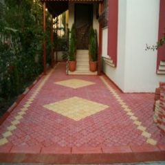 YONCA Parke Taşı 4.5 cm (Kırmızı-Sarı Kombinasyon)