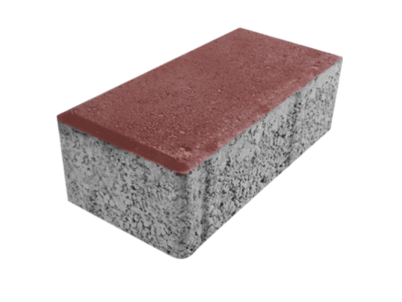 Kırmızı Prizma Taşı 10x20 | Canlı Dış Mekan Zemini