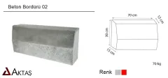 Belediye Bordürü Gri 15x30x70 cm Fiyatları | Dayanıklı Kaldırım Bordürleri