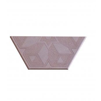 Büyük Altıgen Yarım Desenli Kenar Parke Taşı (Pastel Ton)