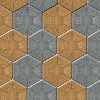 İTHAL ALTIGEN 6 CM Dış Mekan Beton Parke Taşı (Gri & Kahve Karışık)