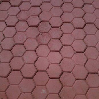 Arı Peteği Parke Taşı 4.5 cm (Kırmızı)