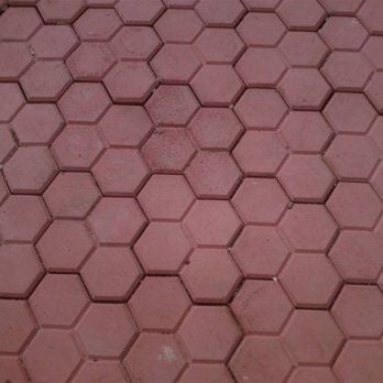 Arı Peteği Parke Taşı 4.5 cm (Kırmızı)