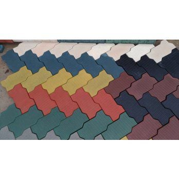 ES Taşı Kareli Parke Taşı (Çok Renkli)