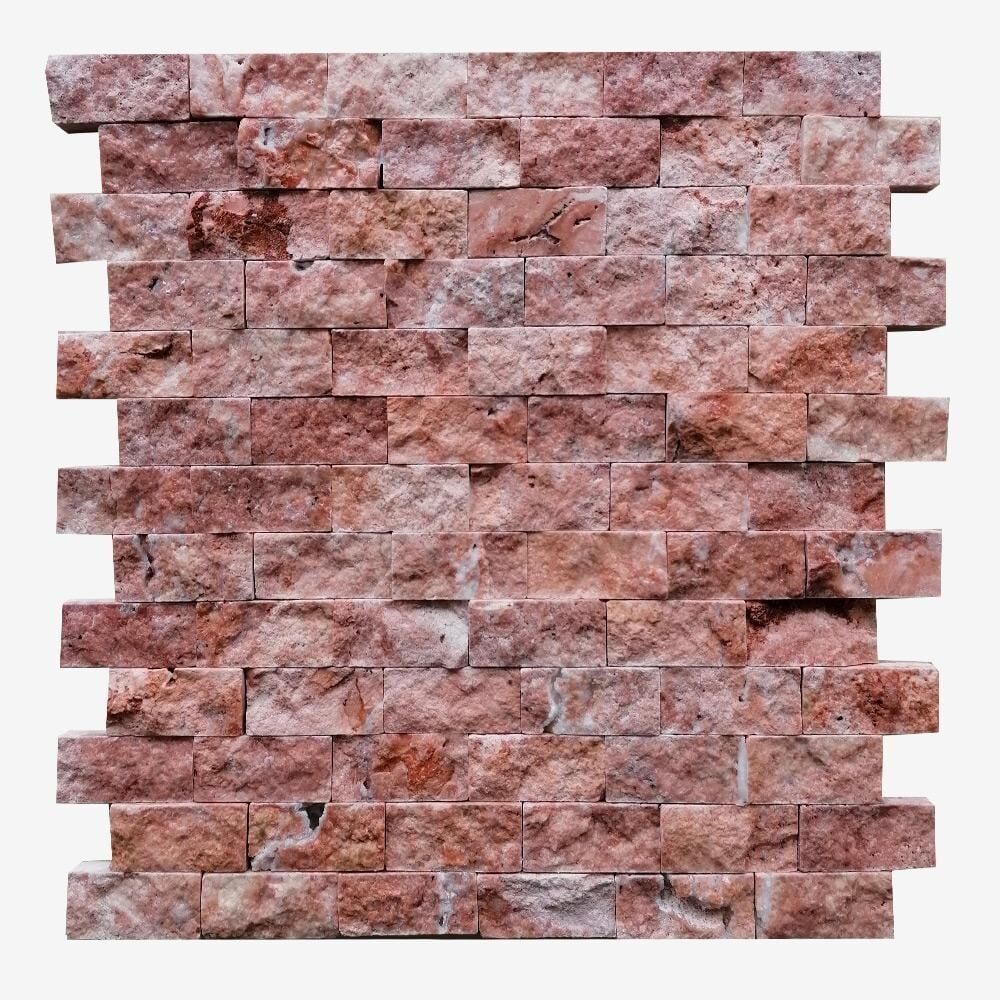 KIRMIZI TRAVERTEN PATLATMA (2,5X5)