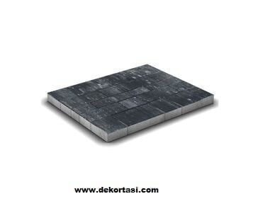 Renk Karışımı Parke Taşı Siyah
