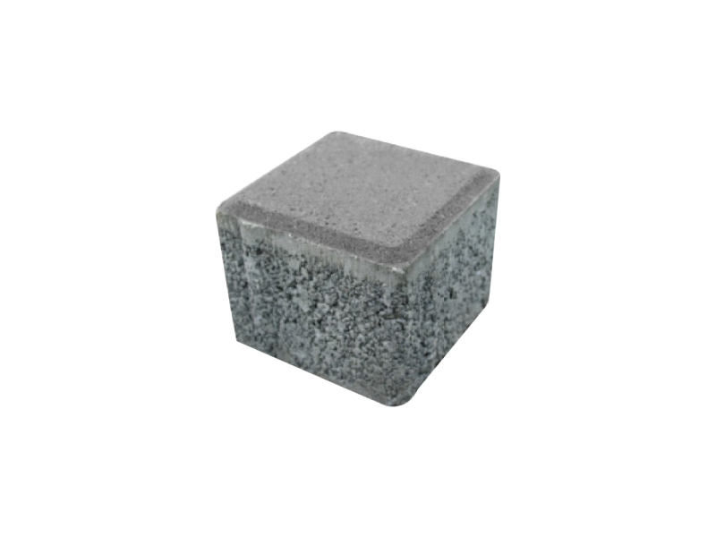Gri Küp Taşı 10x10 | Modern Dış Mekan Zemini