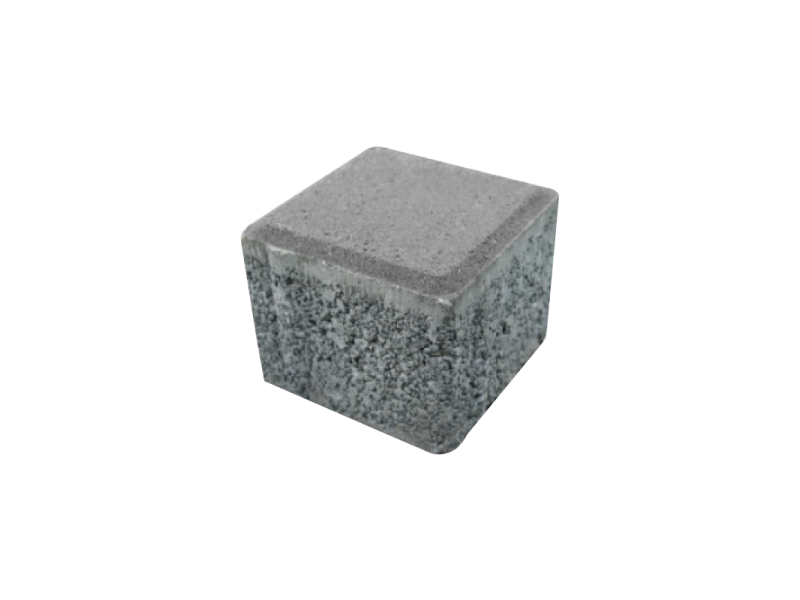 Gri Küp Taşı 10x10 | Modern Dış Mekan Zemini