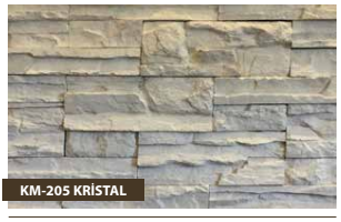 Kristal Modeli Krater Taş Duvar Kaplama