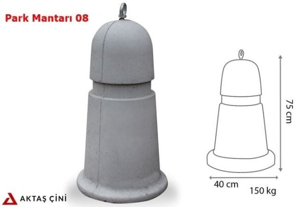 Aktaş Çini Beton Park Mantarı 08 (75x40 cm, 150 kg)