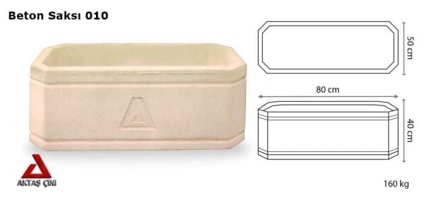 Beton Saksı 010 - Modern ve Şık Tasarım