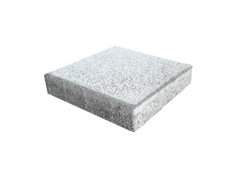 Beyaz Kumlamalı Parke Taşı 20x20x8 cm | Kaydırmaz Zemin Çözümü