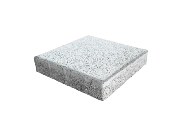 Beyaz Kumlamalı Parke Taşı 20x20x8 cm | Kaydırmaz Zemin Çözümü