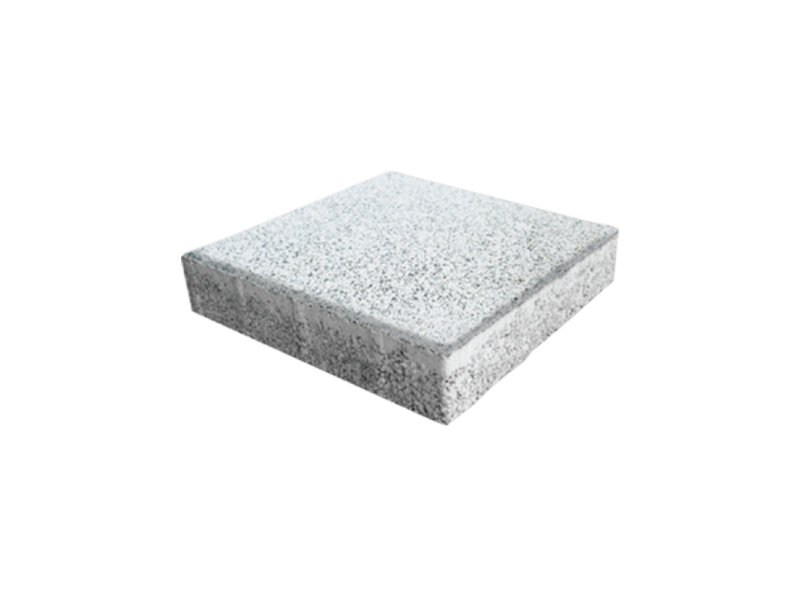 Beyaz Kumlamalı Plak Parke Taşı 15x15x8 cm | Kaydırmaz Zemin