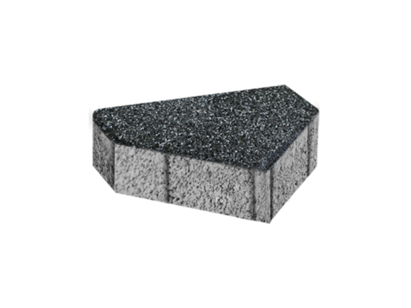 Siyah Kumlamalı Üçgen Parke Taşı | Estetik Dış Mekan Zemin