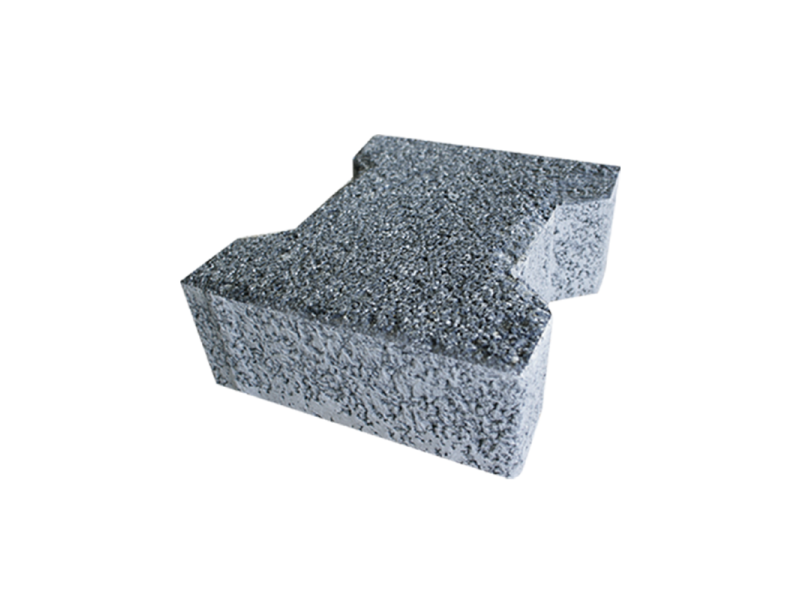 Siyah Kumlamalı Kilit Taşı 8 cm | Yüksek Dayanıklı Parke