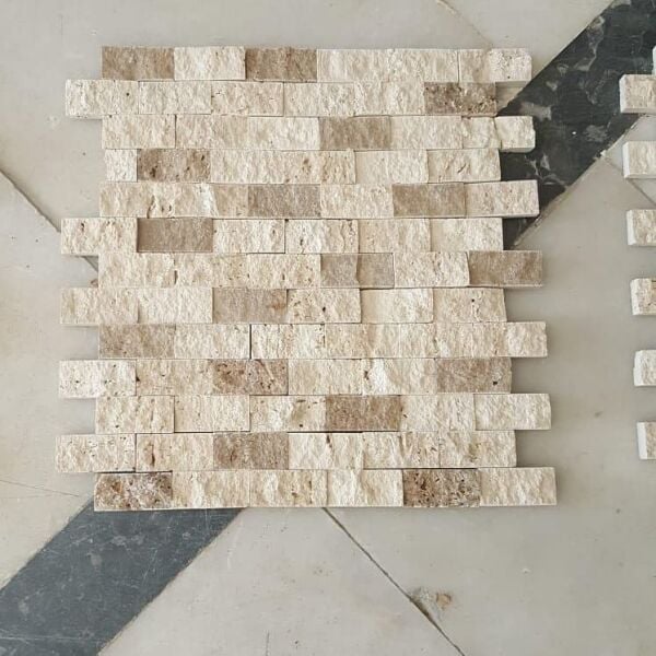 Avila Patlatma Doğal Taş Kaplama - 23x48 cm (Modern ve Şık Duvar Kaplaması)